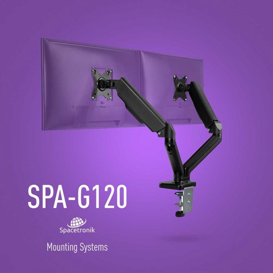 Dujų laikiklis dviems Spacetronik SPA-G120 monitoriams – 3