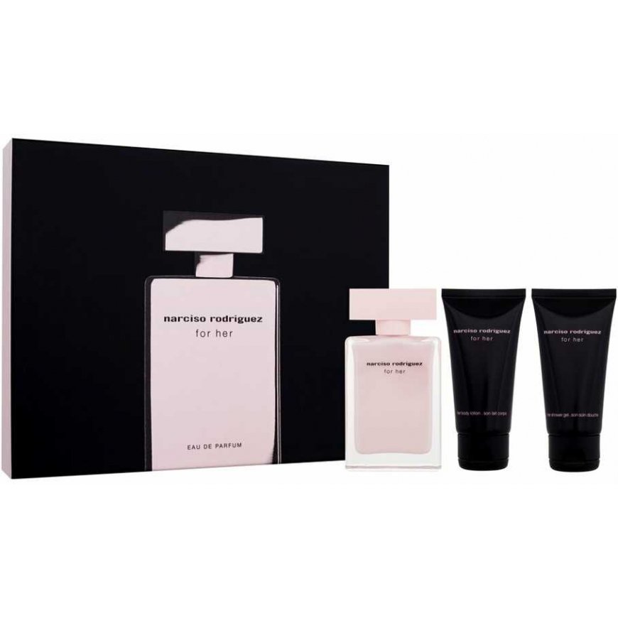 Narciso Rodriguez For Her EDP set for women (EDP 50ml + 50ml Body Lotion + 50ml Shower Gel) – 2