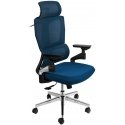 Spacetronik BARD blue swivel office chair with armrests Spacetronik BARD blue swivel office chair with armrests