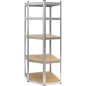 Corner warehouse shelf 180x40x70 silver Rebel Corner warehouse shelf 180x40x70 silver Rebel