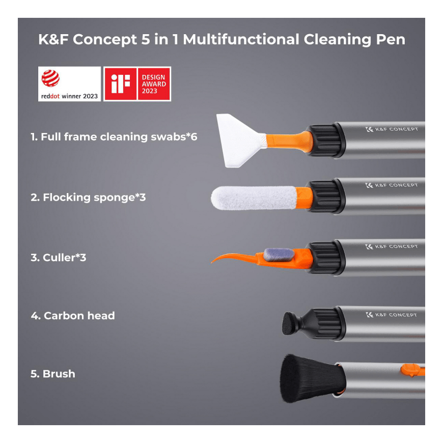 Kampf Car cleaning kit - K&F Concept Universal switch cleaning pencil F – 4