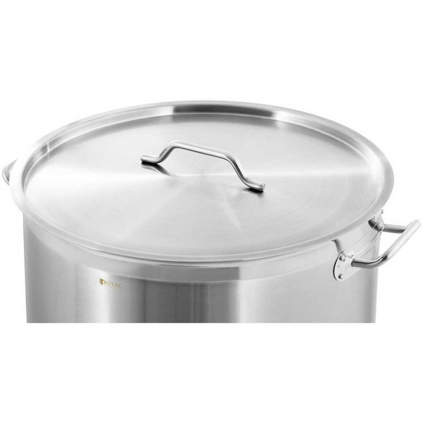 Royal Catering Plieninis puodas su matavimo puodelio dangteliu elektrinei dujinei indukcinei viryklei, 170 l – 4