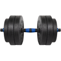 Reguliuojamas bituminis hantelis su jungtimi 1x20kg, REBEL ACTIVE Reguliuojamas bituminis hantelis su jungtimi 1x20kg, REBEL ACTIVE