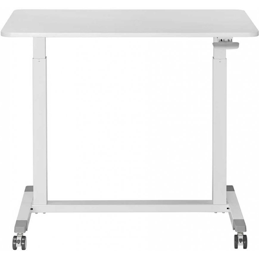 Spacetronik Buddy 04 adjustable table on wheels, white – 3
