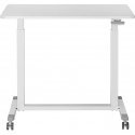 Spacetronik Buddy 04 adjustable table on wheels, white Spacetronik Buddy 04 adjustable table on wheels, white