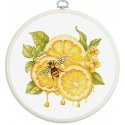 luca S Cross Stitch Kit with Hoop Included "Lemon Juice" 12 x 12 cm SBC234 luca S Cross Stitch Kit with Hoop Included "Lemon Juice" 12 x 12 cm SBC234