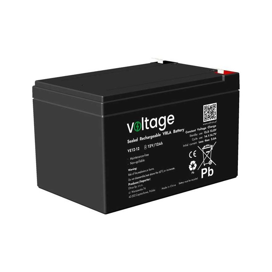 Voltage Battery AGM Voltage 12V 12Ah