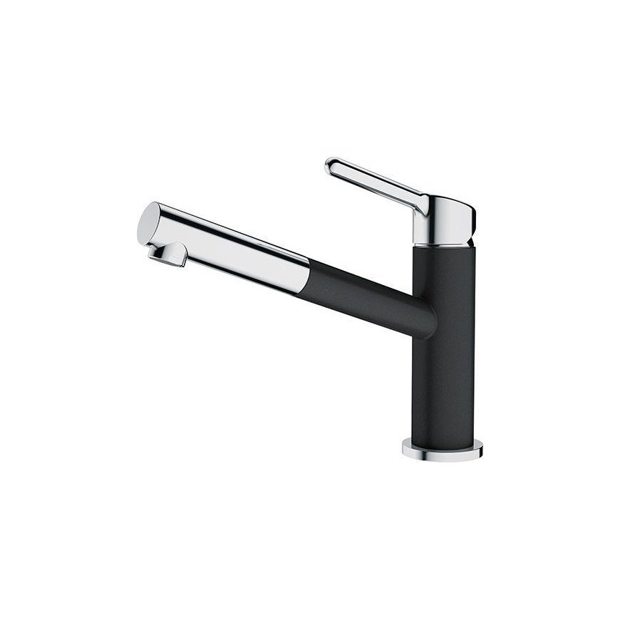 Kitchen faucet with pull-out hose Franke Orbit 115.0623.057, chrome/onyx black