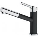 Kitchen faucet with pull-out hose Franke Orbit 115.0623.057, chrome/onyx black Kitchen faucet with pull-out hose Franke Orbit 115.0623.057, chrome/onyx black