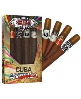 Cuba America set Black eau de toilette spray 35 ml + Green eau de toilette spray 35 ml + Brown eau de toilette spray 35 ml + Gra