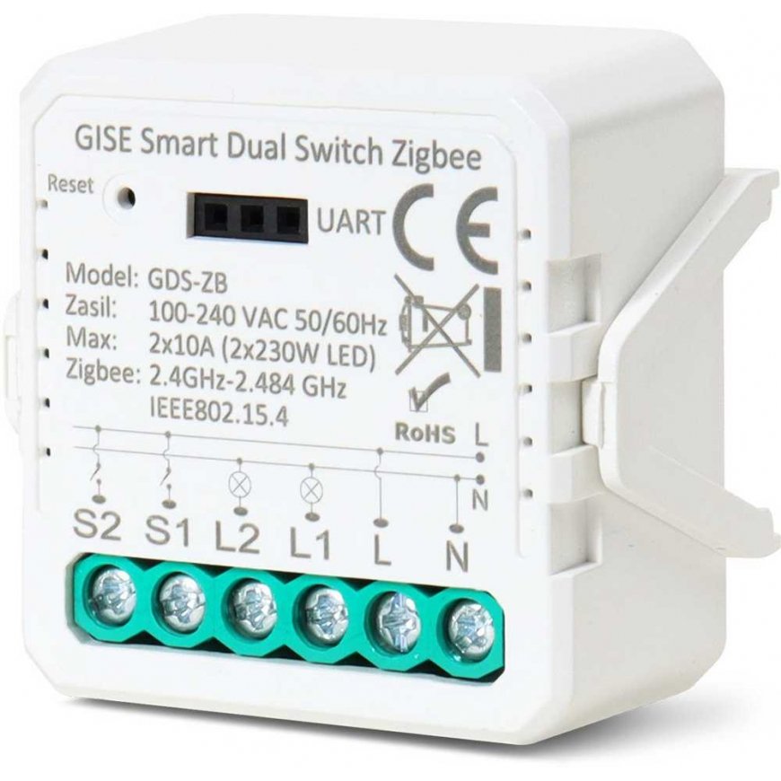 GISE Smart Dual Relay Module (Non-N) Zigbee | Tuya | GDS-ZB-NN – 2
