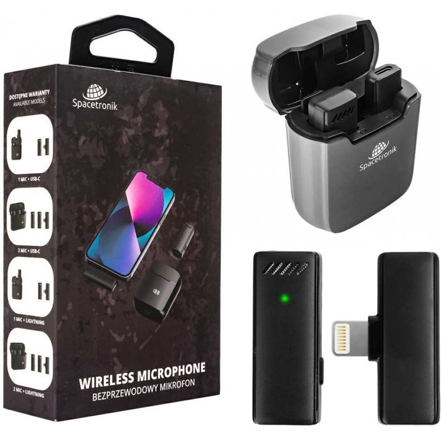 Spacetronik iPhone Lightning IOS Wireless Microphone