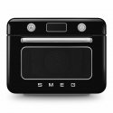 Smeg COF01RDEU Väike Must, Roostevaba teras Nööbid, Pöörlev Smeg COF01RDEU Väike Must, Roostevaba teras Nööbid, Pöörlev