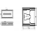 Paskirstymo Skydas Tibox 440x300x115mm 1x16mod., Ip54, Potinkinis Paskirstymo Skydas Tibox 440x300x115mm 1x16mod., Ip54, Potinkinis
