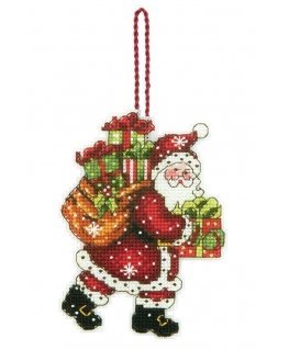 Simplicity Creative Corp Santa and Bag Ornament D70-08912