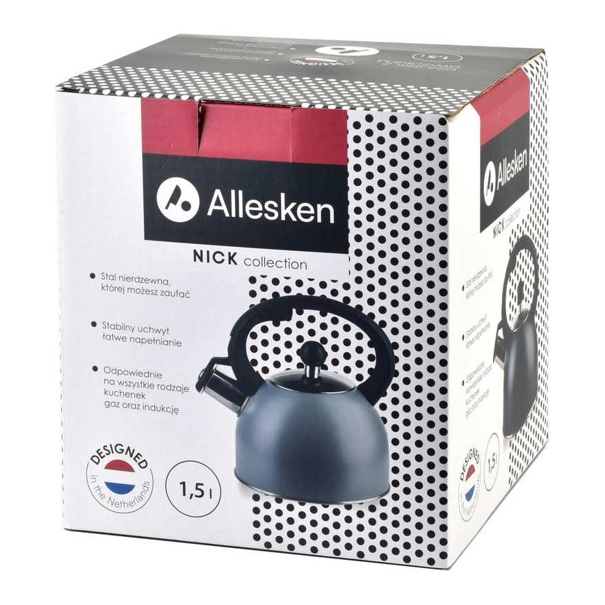 Allesken NICK Silver Kettle 1.5L – 2