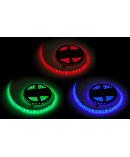 LED eilutė 5m Rebel (300x5050 SMD) RGB, atspari vandeniui, 12V