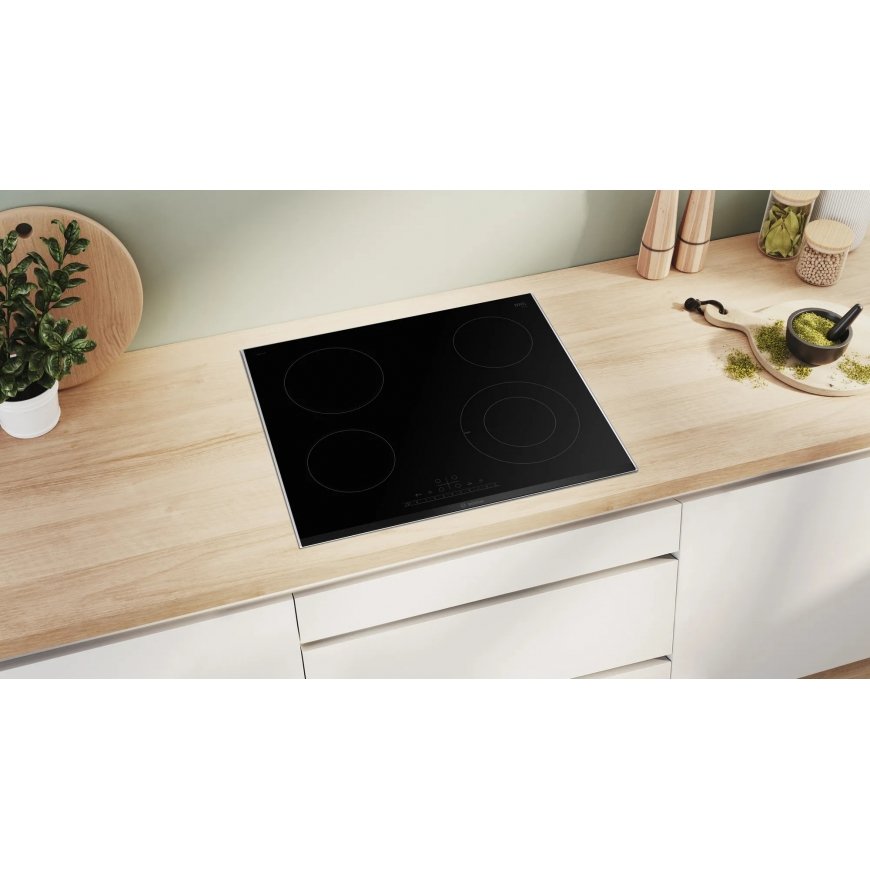 Bosch Serie 6 PKF675FP2E keittolevy musta Kiinteä 60 cm Keraaminen 4 alue(tta) – 4