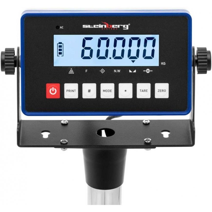 Virtuvinės svarstyklės Steinberg Systems Pramoninės platforminės svarstyklės 30 x 40 cm 60 kg / 0,002 kg – 3