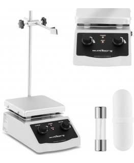 Steinberg Systems Laboratory magnetic stirrer with stand and handle 380C 2000 rpm 120 x 120 mm