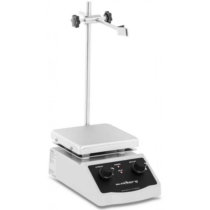 Steinberg Systems Laboratory magnetic stirrer with stand and handle 380C 2000 rpm 120 x 120 mm – 2