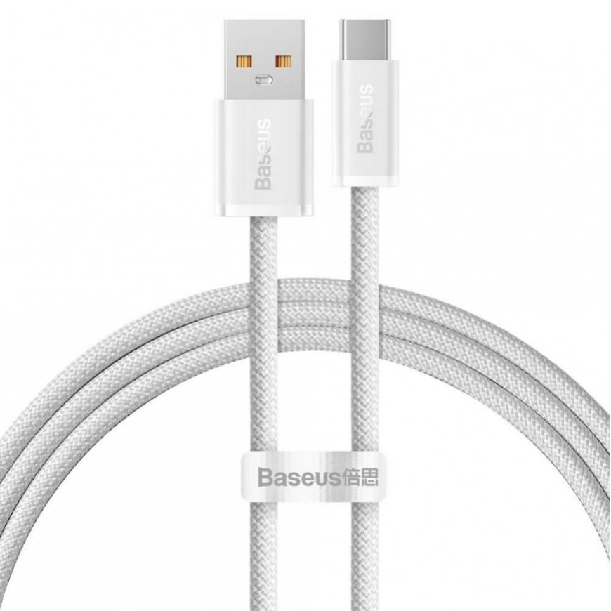 - Baseus CALD000602 Dynamic Series Fast Charging Data Cable USB - USB-C 100W 1m White