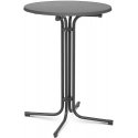 Royal Catering Table, round, high, folding bar table, dia. 80 cm high 110 cm gray color Royal Catering Table, round, high, folding bar table, dia. 80 cm high 110 cm gray color
