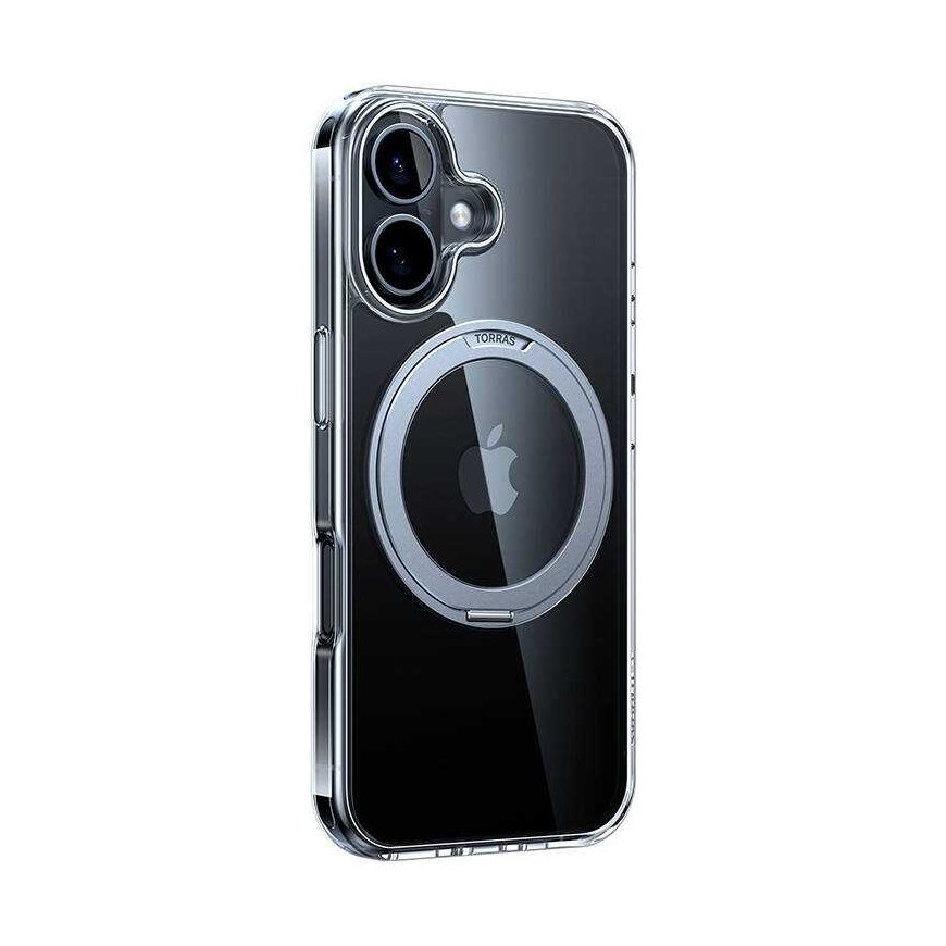Torras Ostand Pro dėklas, skirtas iPhone 16 Plus (skaidrus) – 2