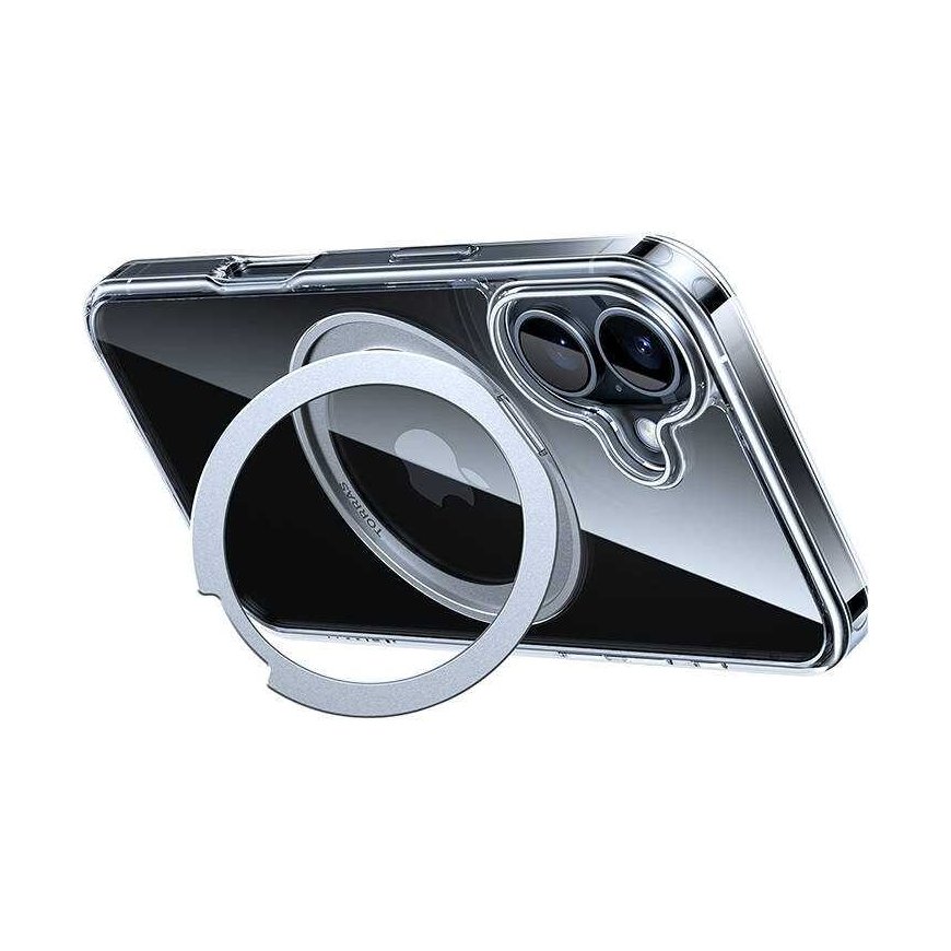 Torras Ostand Pro dėklas, skirtas iPhone 16 Plus (skaidrus) – 3