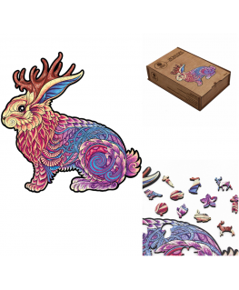 Fantasy Puzzles Jackalope Dėlionė Iš Medžio L Dydis (300 detalių)