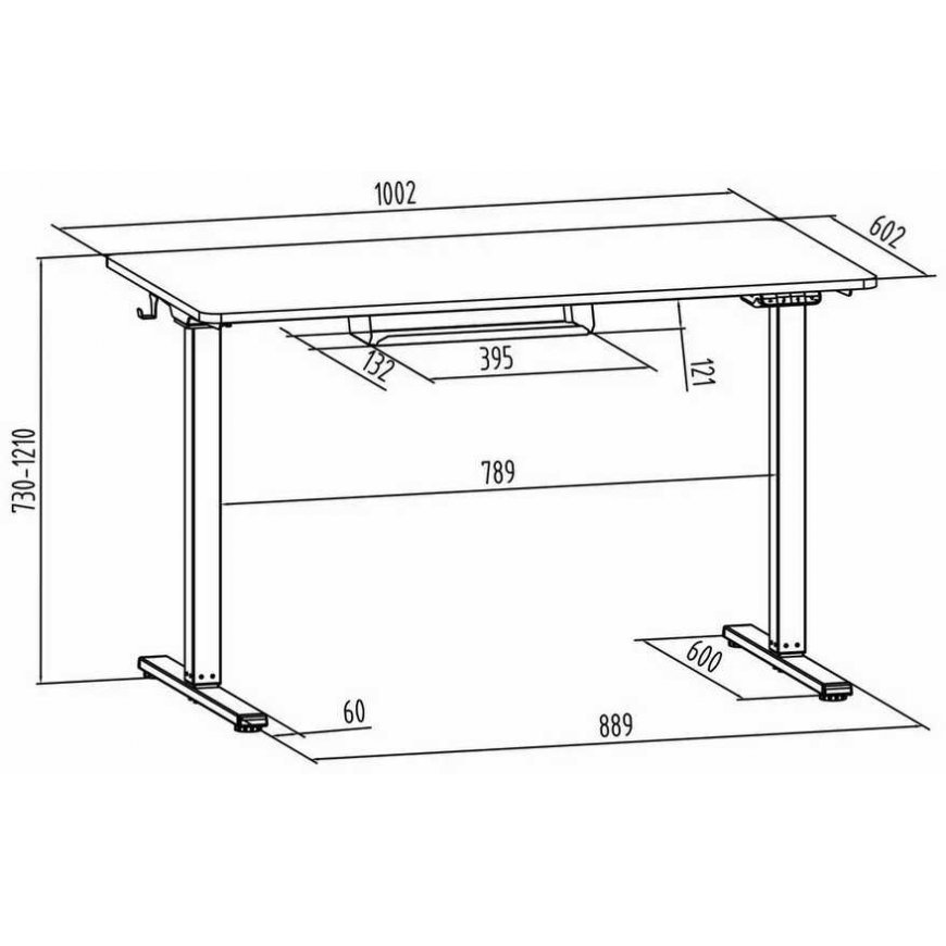 Spacetronik Moris 124BM 100x60 electric table – 5