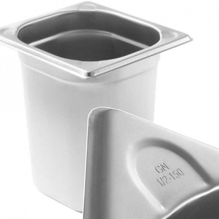Pojemnik GN 1/6 steel Kitchen Line height 100 mm - Hendi 806630