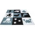 Puzzle Duża mata podłogowa edukacyjna 180x180 Grube puzzle piankowe XXL 9 pcs. Humbi Zwierzęta morskie wodne Ocean Puzzle Duża mata podłogowa edukacyjna 180x180 Grube puzzle piankowe XXL 9 pcs. Humbi Zwierzęta morskie wodne Ocean