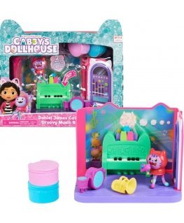 Koci Domek Gabi Pokój do domku komplektas muzyczny DJ Kocimiętka Catnip Gabby's Dollhouse