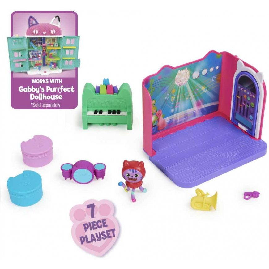 Koci Domek Gabi Pokój do domku kit muzyczny DJ Kocimiętka Catnip Gabby's Dollhouse – 3