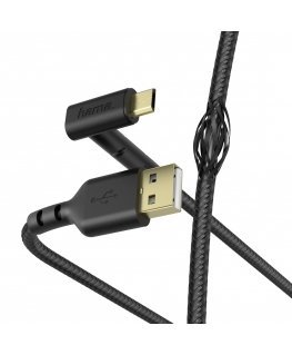 Hama Stand USB-kaapeli USB 2.0 1,5 m USB A Micro-USB B musta