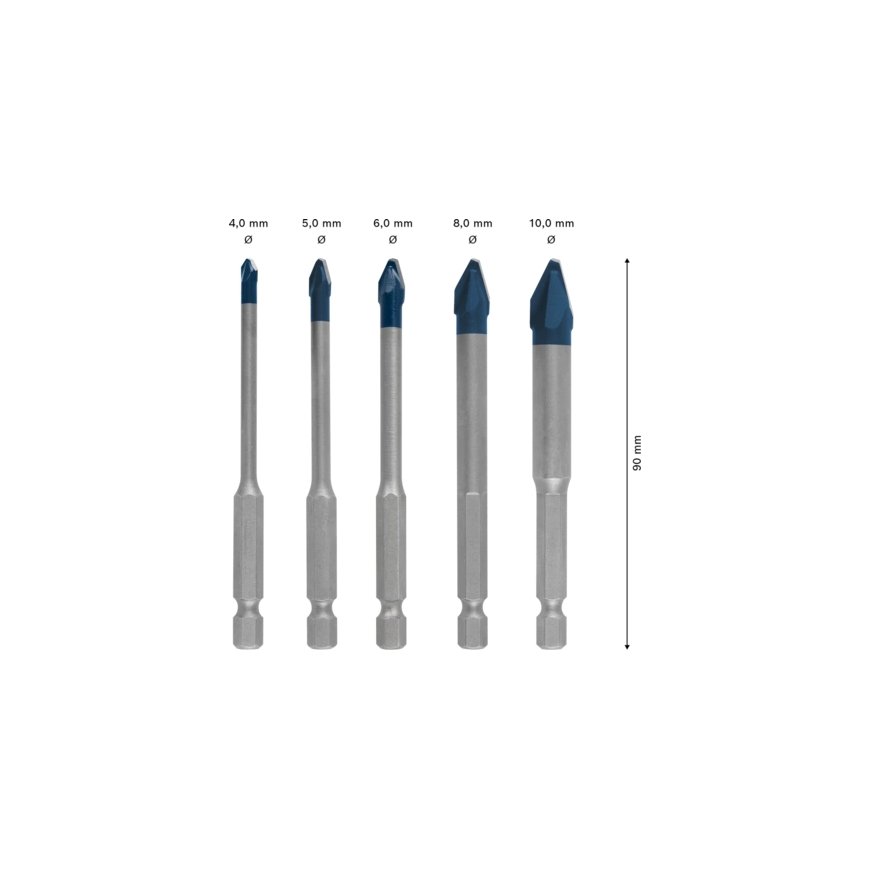 Bosch Expert 2 608 900 597 puuritera Puuriotsikute komplekt 5 tk – 2
