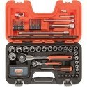 Bahco Head Set 1/4 "+1/2" for 4-27mm heads, ratchet ratchets + long and short nozzles. 79pcs