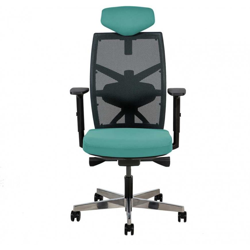 Blue Office chair TUNE teal blue/black – 2