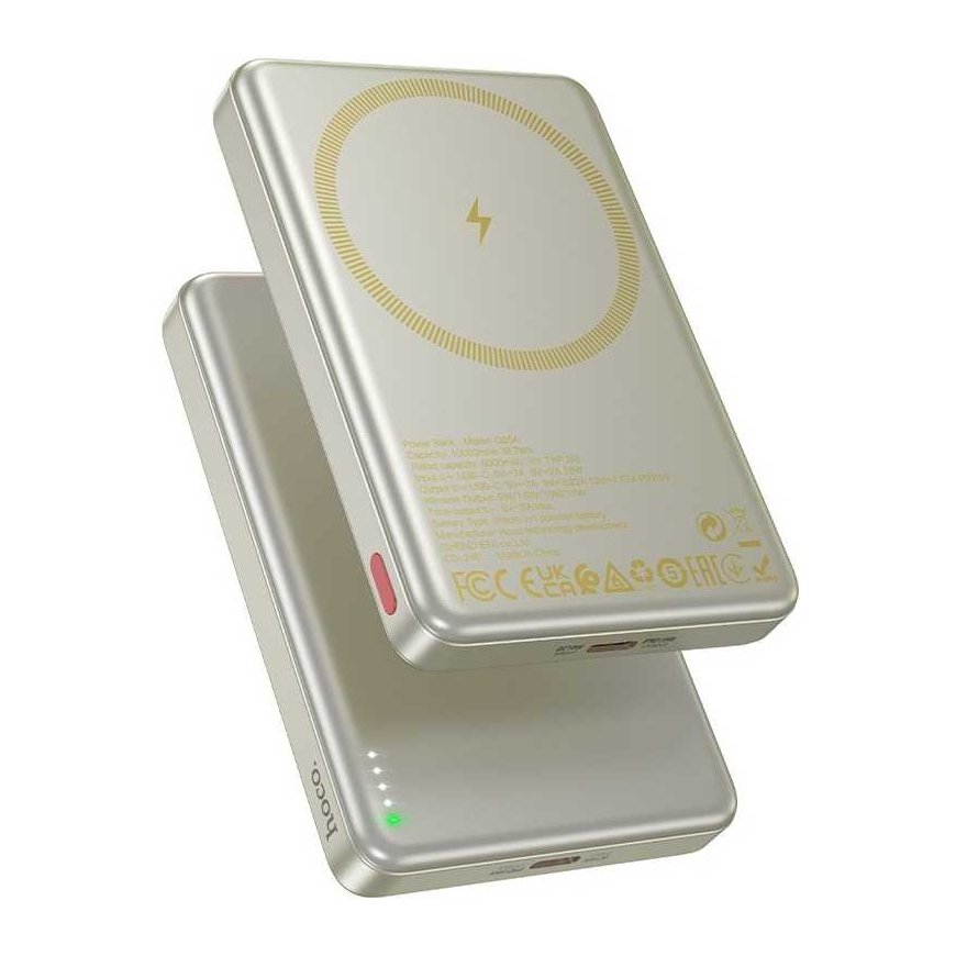 External battery Power Bank Hoco Q26A PD20W Magnetic 10000mAh gold