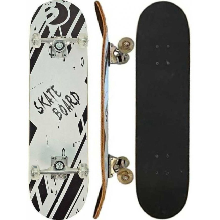 Best Sporting Skateboard DREWNIANA KID Black