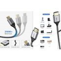Cabletime Premium klasės kabelis HDMI - HDMI, 8K, UHD, 1m, 2.1 ver