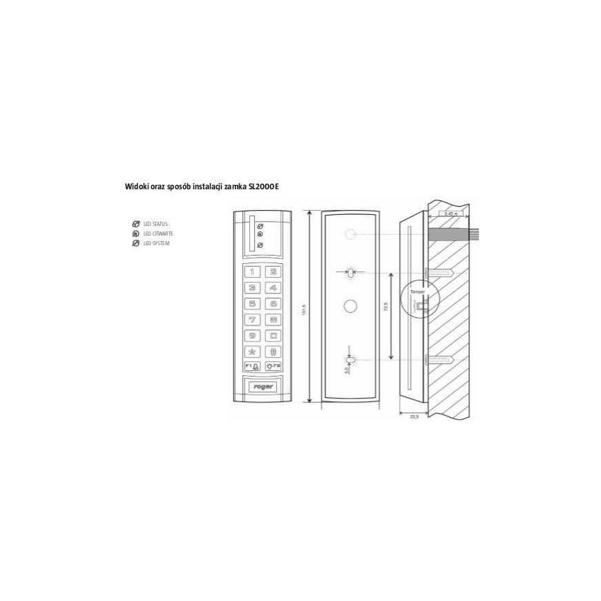 Astar CODE LOCK ROGER SL2000E