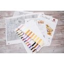 luca S Cross stitch kit "Three Party Bears" 29x19cm SB1411
