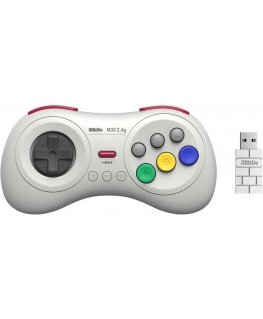 8BitDo M30 2.4G Wireless Controller (White)