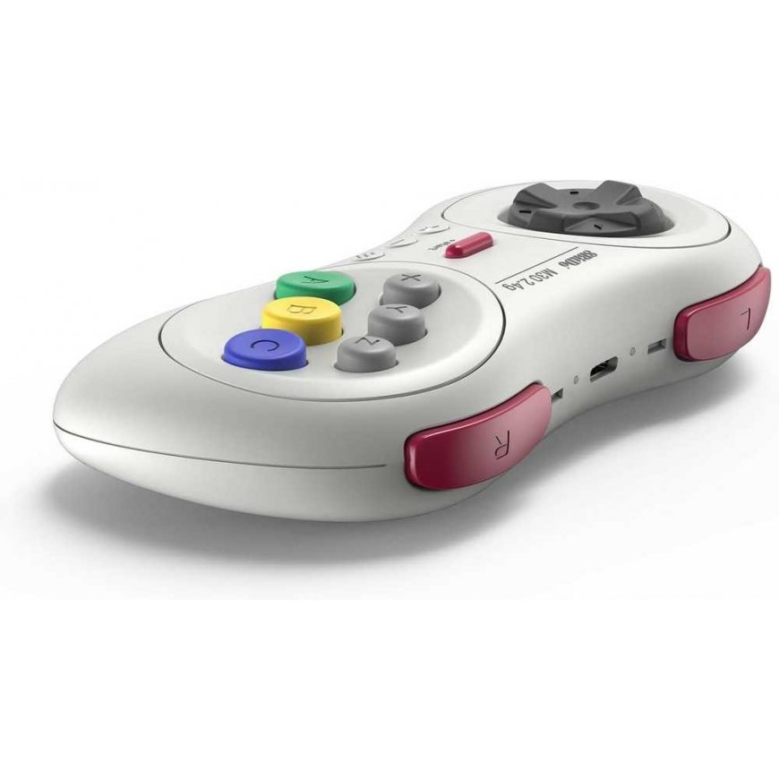 8BitDo M30 2.4G Wireless Controller (White) – 2