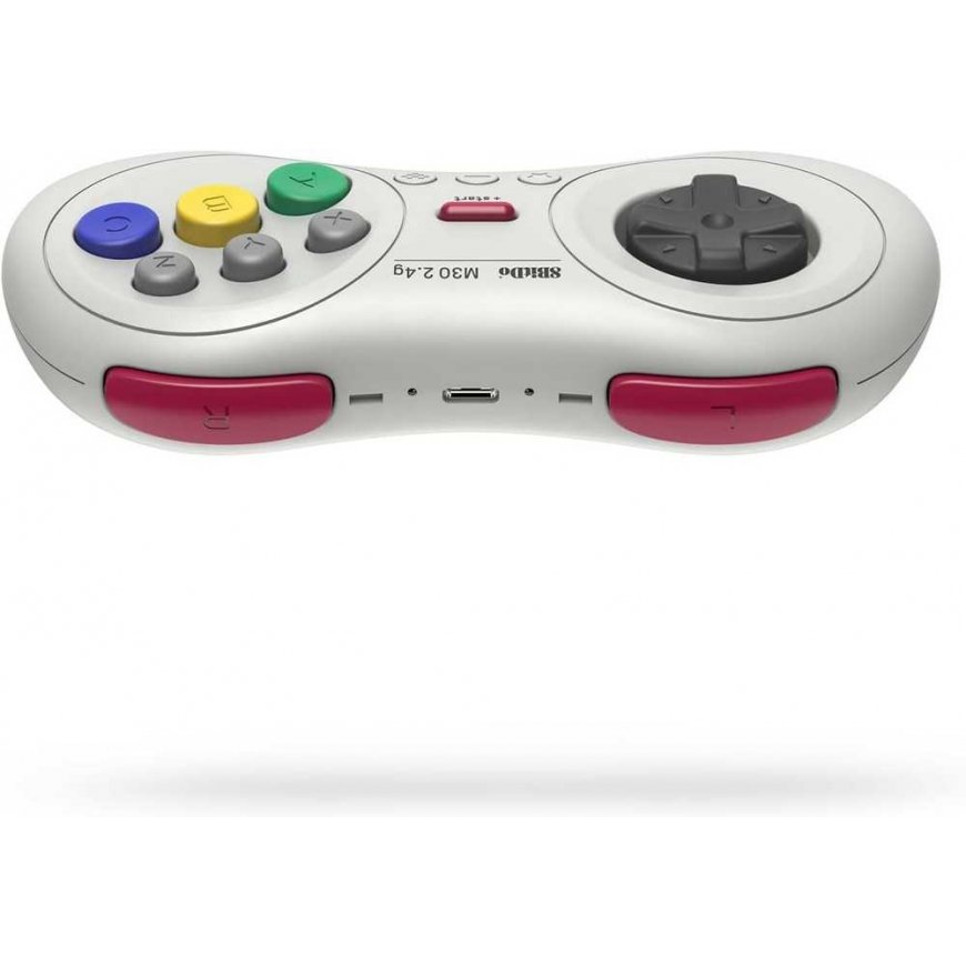 8BitDo M30 2.4G Wireless Controller (White) – 3