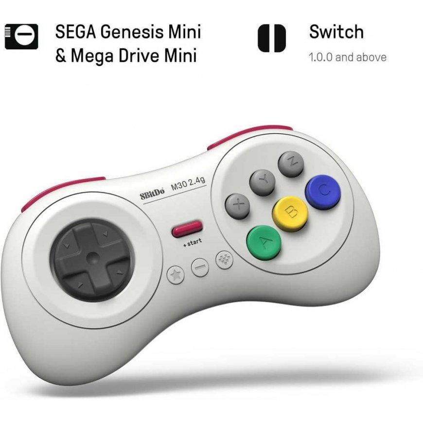 8BitDo M30 2.4G Wireless Controller (White) – 4