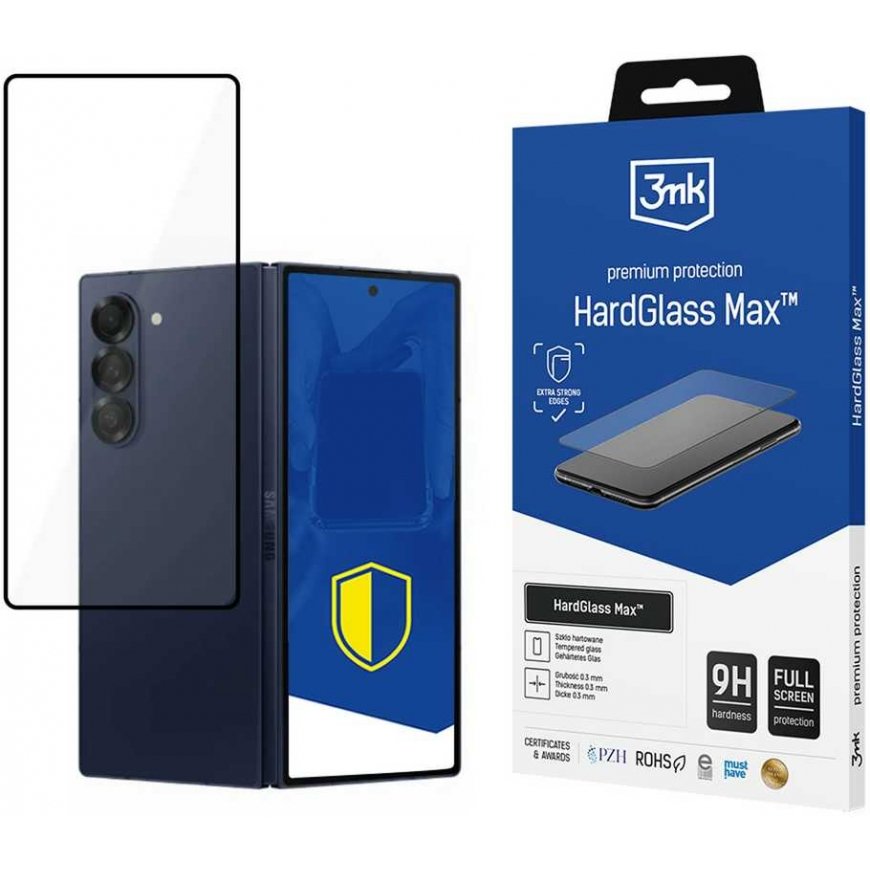 3MK HardGlass Max Sam Z Fold 6 (front) black/black, Fullscreen Glass – 2