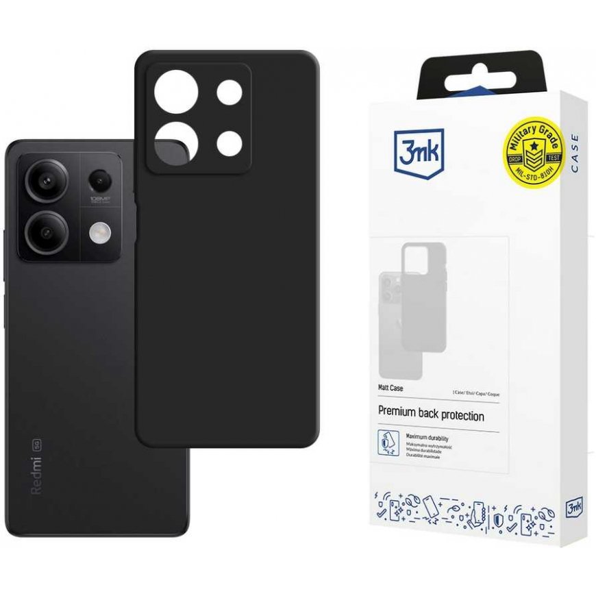3MK Silicone case for Xiaomi Redmi Note 13 5G black/black – 2